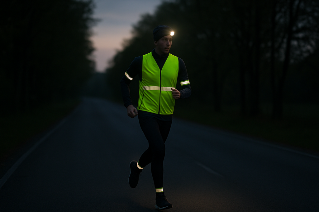 Accessoires running nuit : sécurité, visibilité et confort