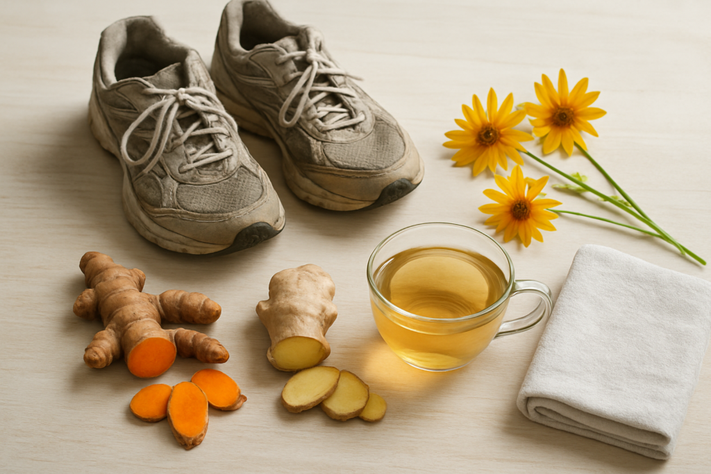 Guide d'utilisation des plantes anti-inflammatoires pour coureurs